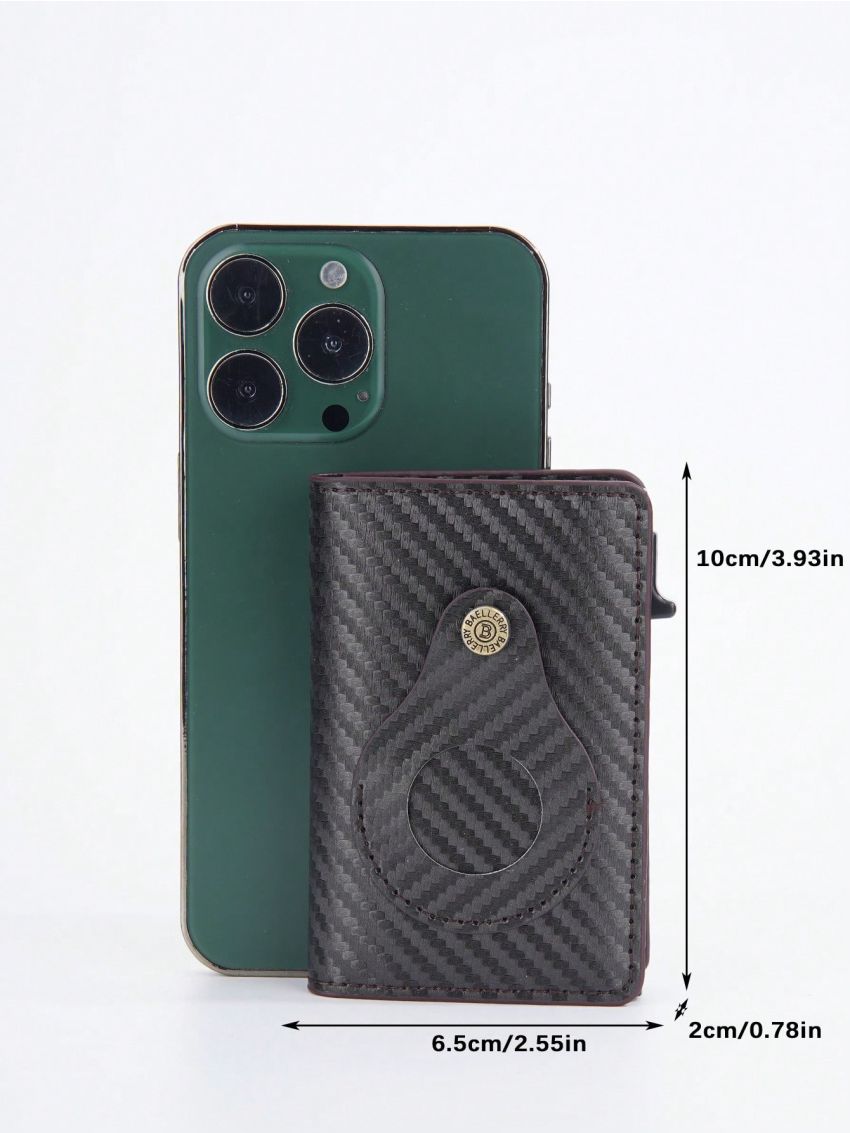 Colorblock Pop Out Card Hold RFID Blocking Card Slot