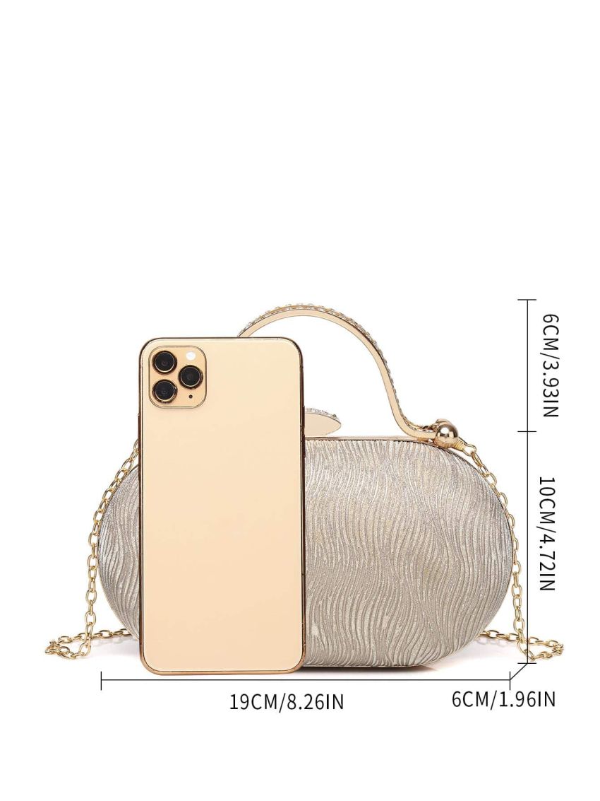 Mini Box Bag Glitter Chain Glamorous