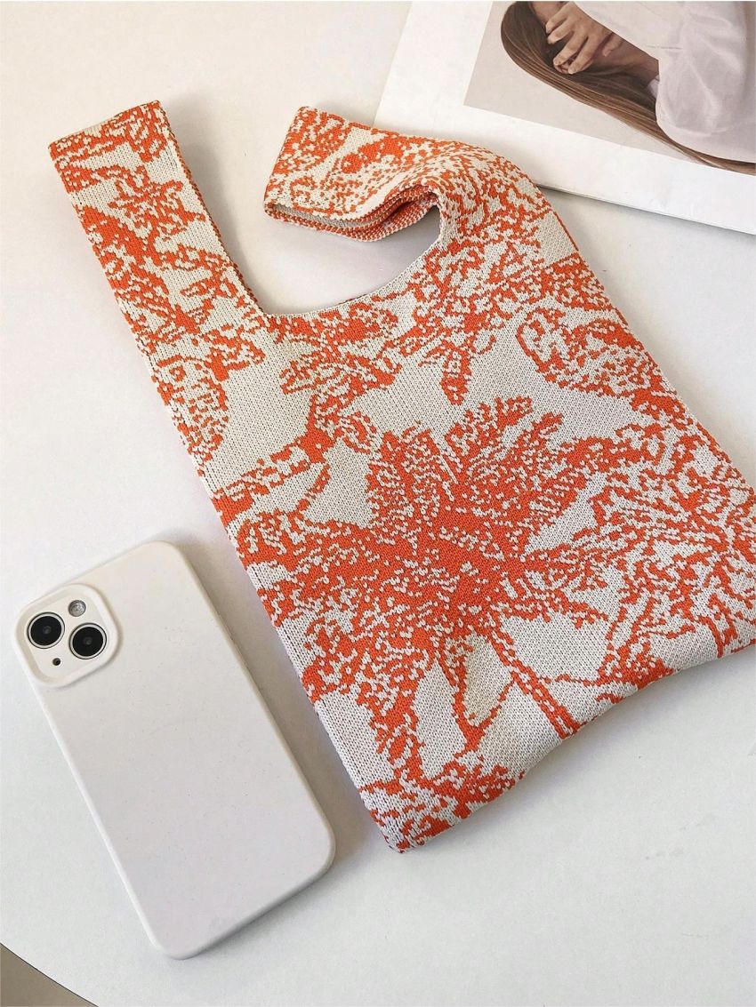 Mini Crochet Bag Colorblock For Vacation