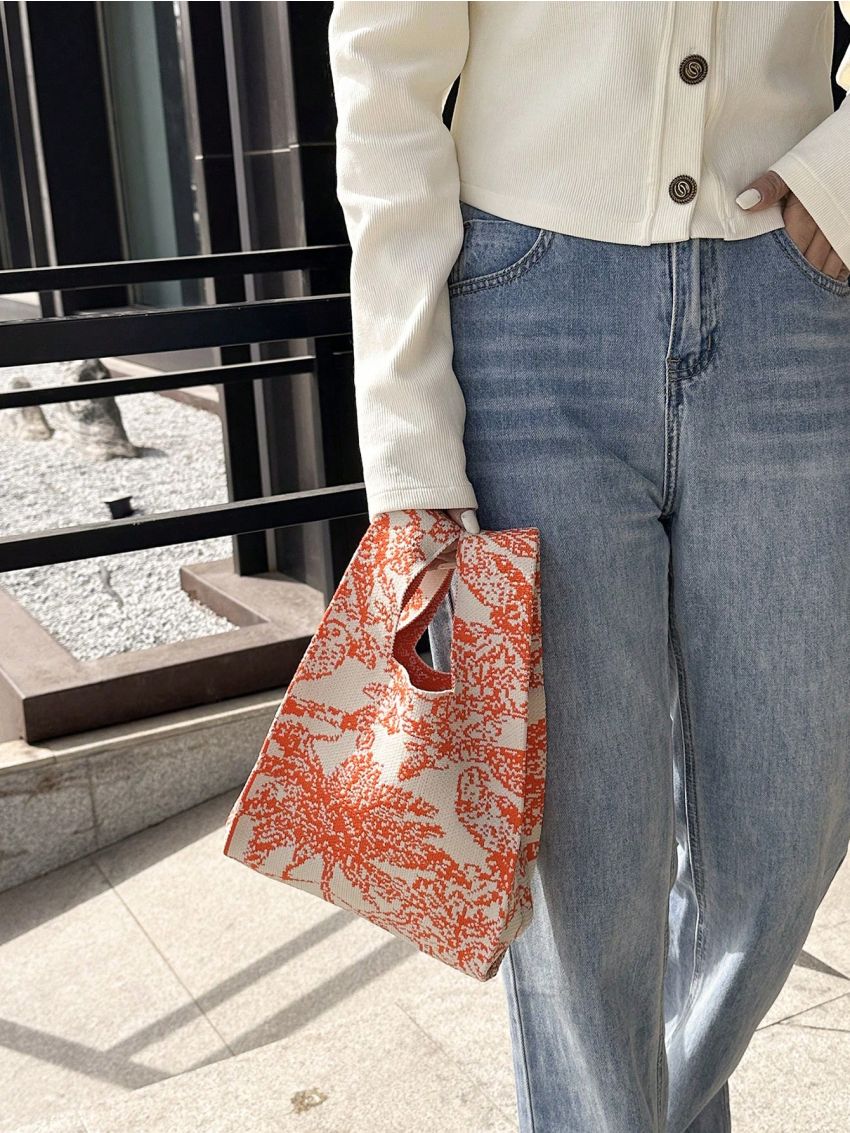 Mini Crochet Bag Colorblock For Vacation