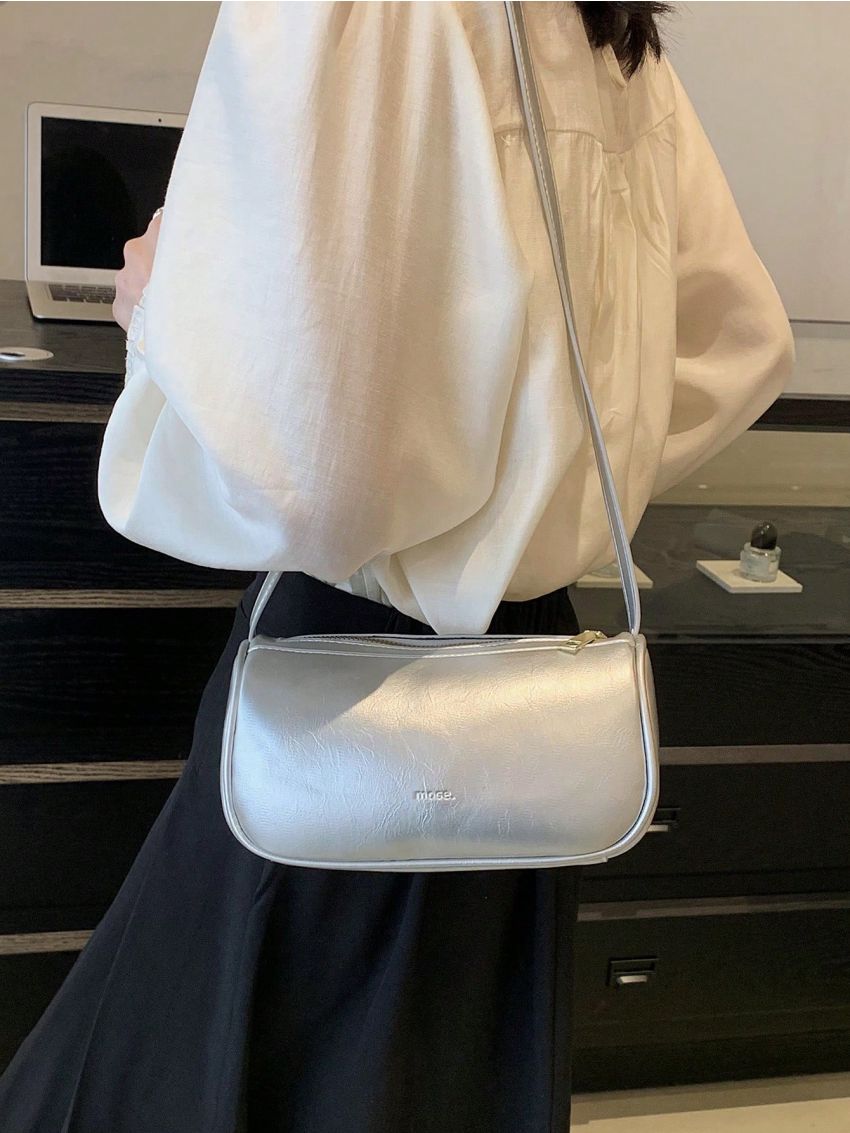 Mini Square Bag Letter Embossed Detail