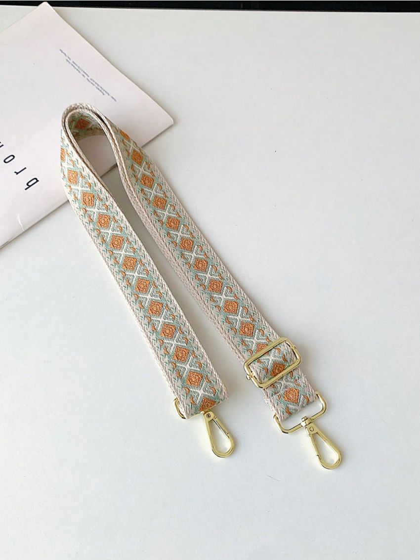Geometric Pattern Bag Strap Adjustable