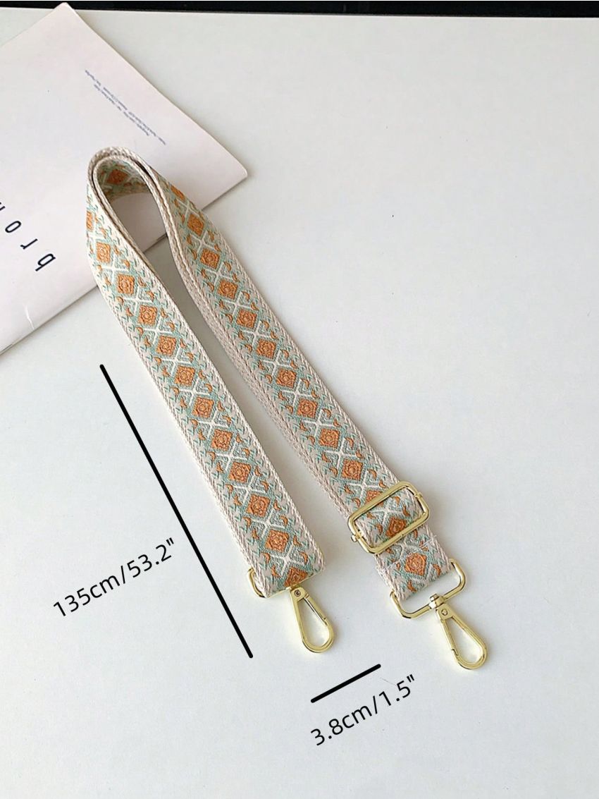 Geometric Pattern Bag Strap Adjustable
