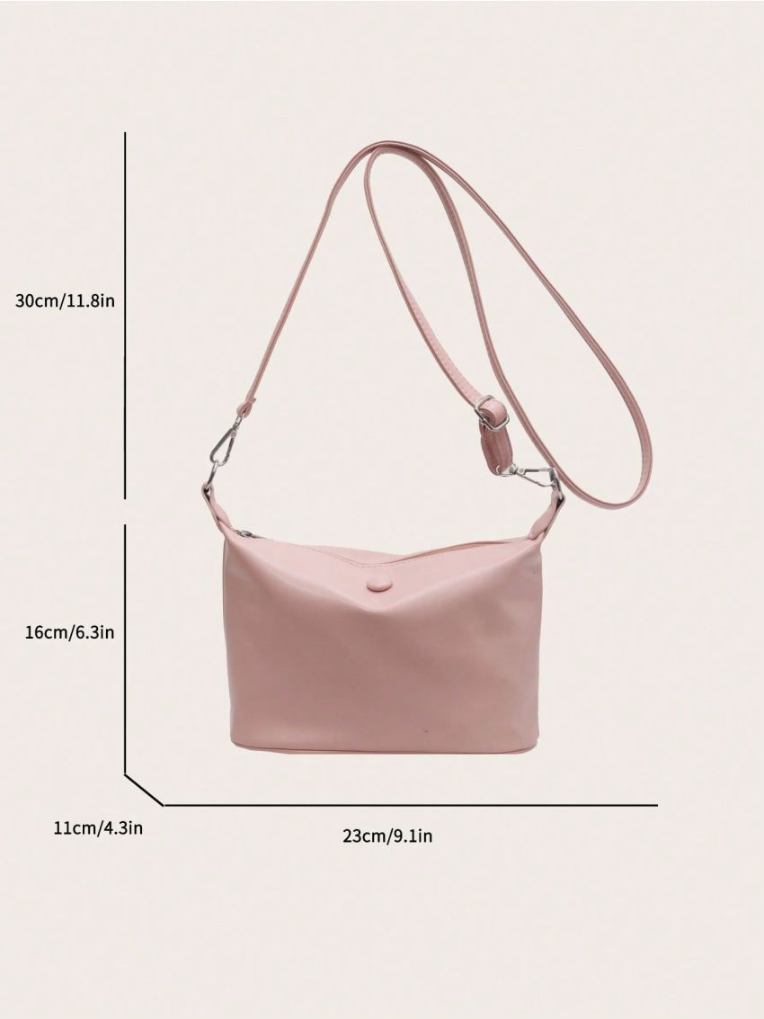 Small Hobo Bag Solid Color