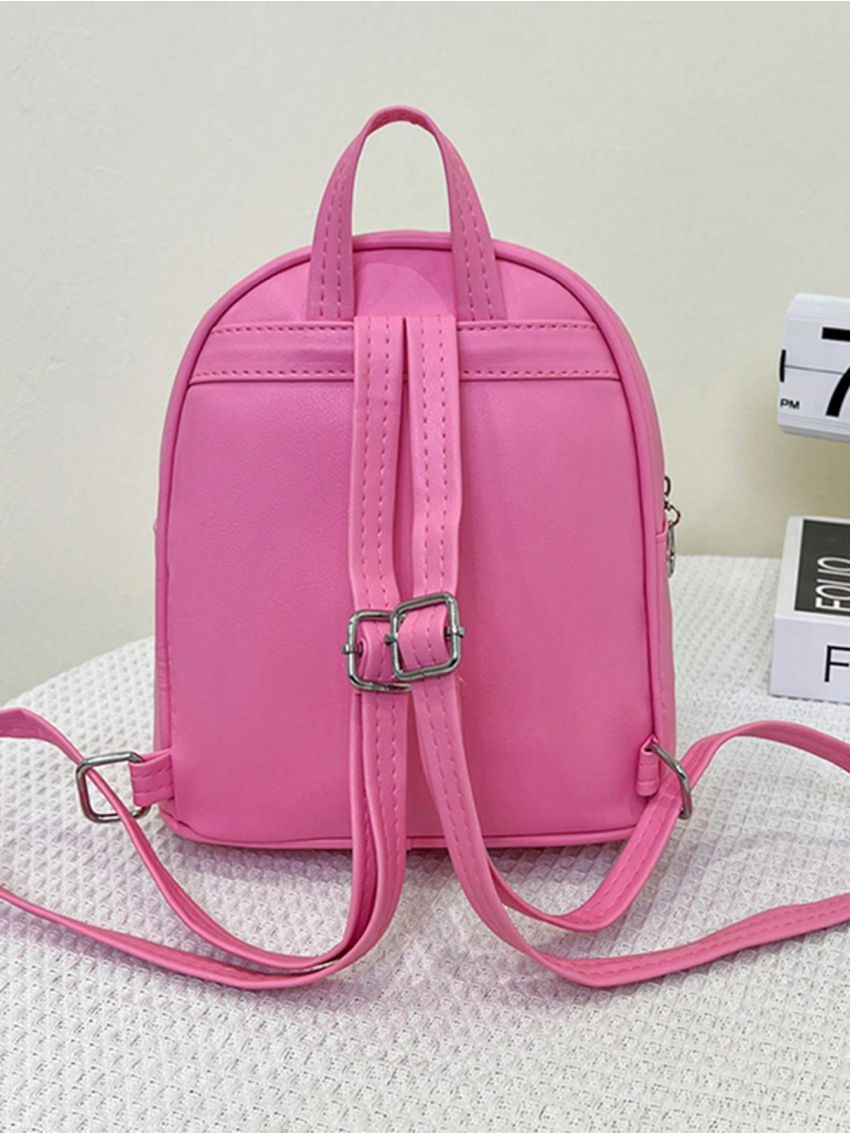 Cartoon Graphic Classic Backpack Sequin Decor Small