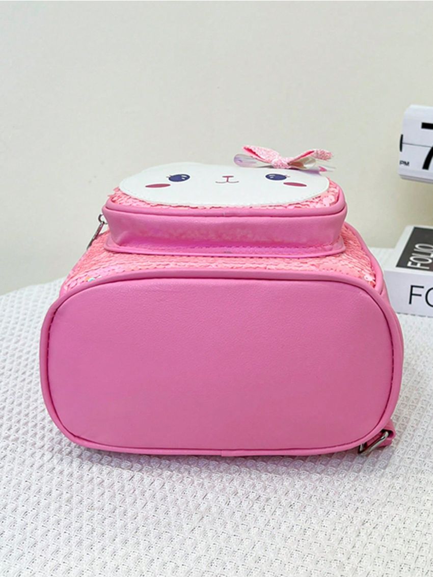 Cartoon Graphic Classic Backpack Sequin Decor Small