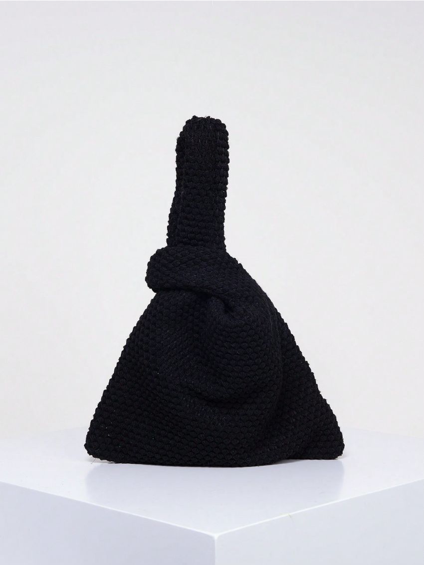 Small Hobo Bag Black Top Handle For Daily