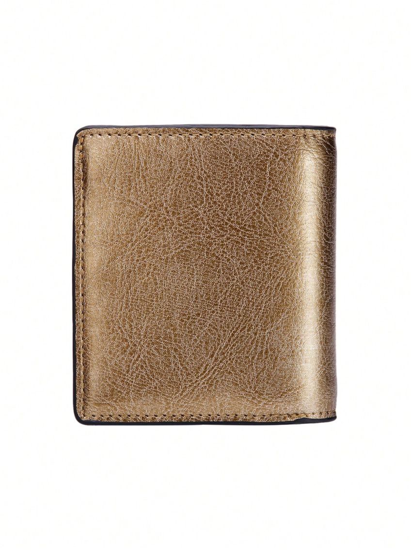 Women's PU Small Compact Bifold Pocket Wallet Ladies Mini Purse With Id Card Window