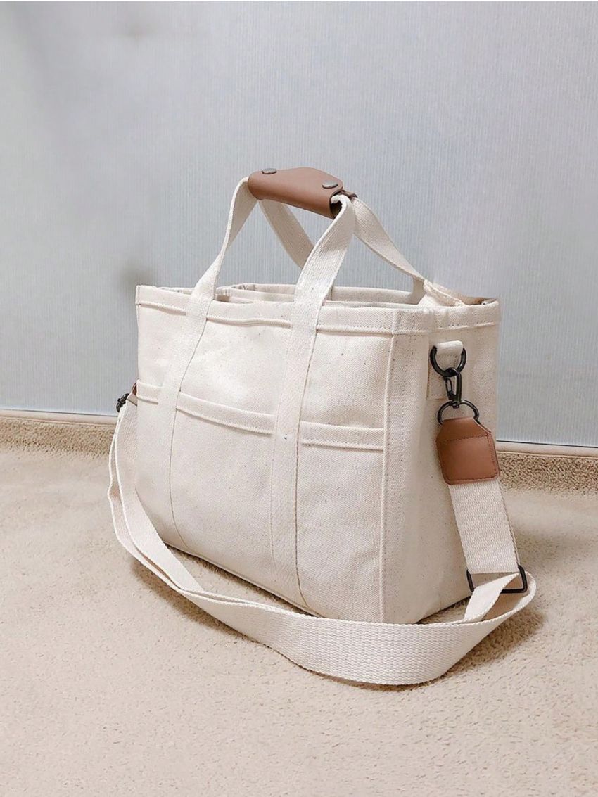 Casual Style Tote Bag Double Handle For Women