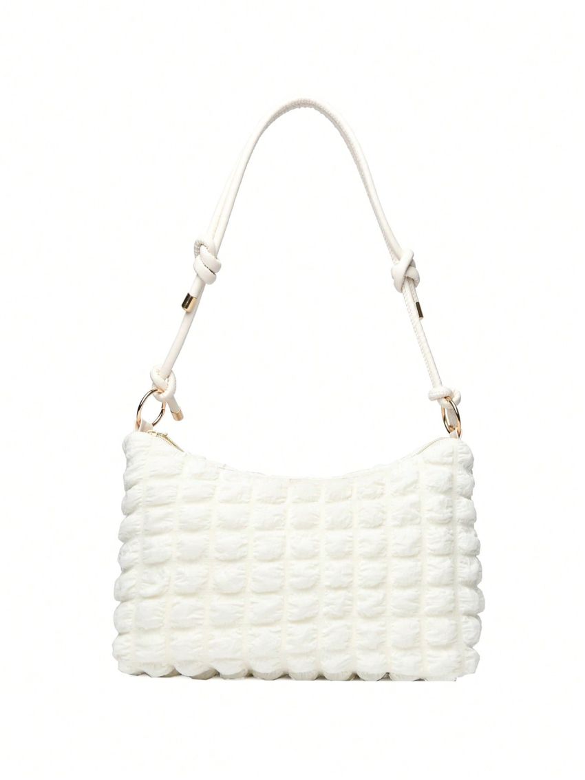 Minimalist Ruched Bag Medium Zipper