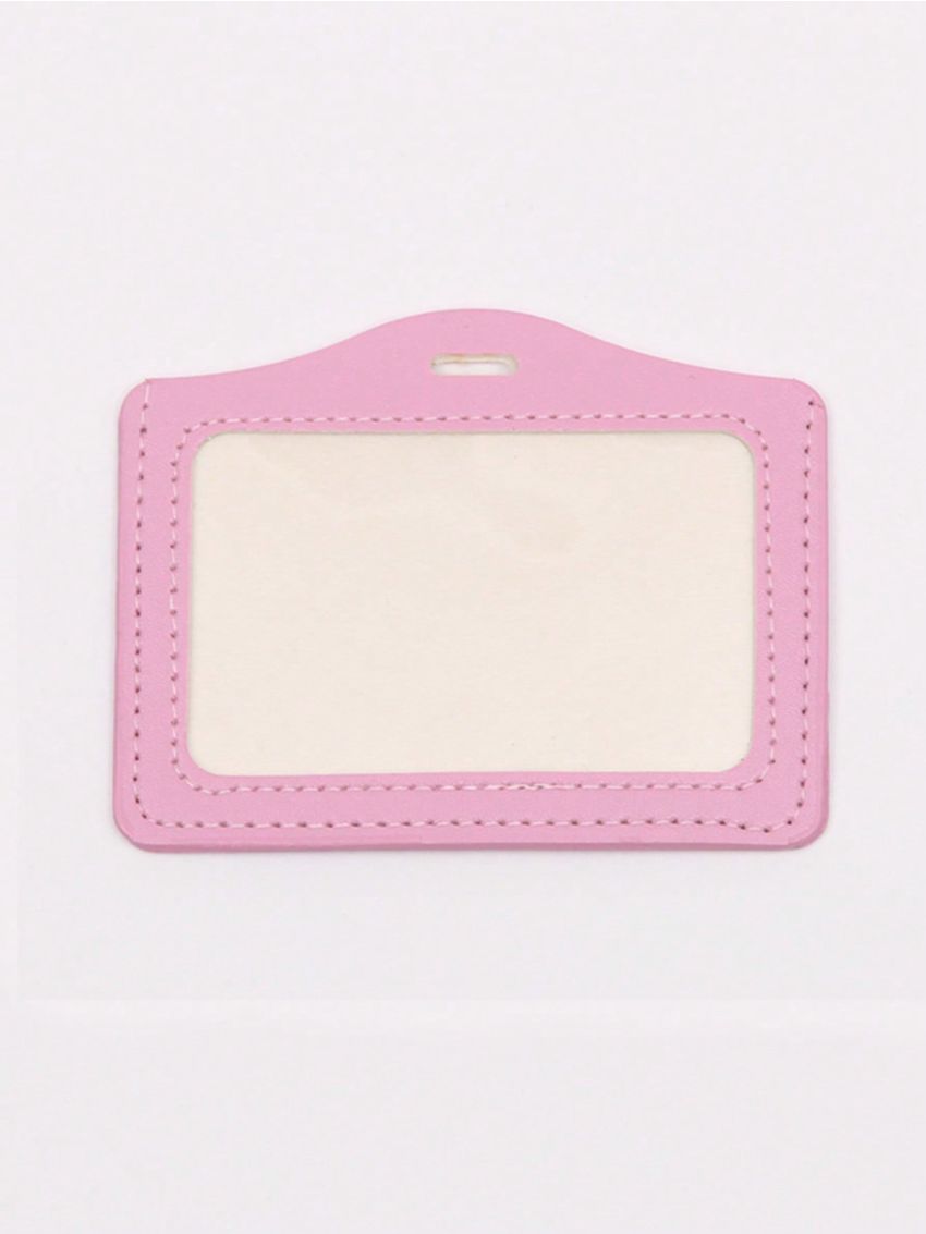 Pu Card Holder Identity Tag Badge Employee's Pass Work Card