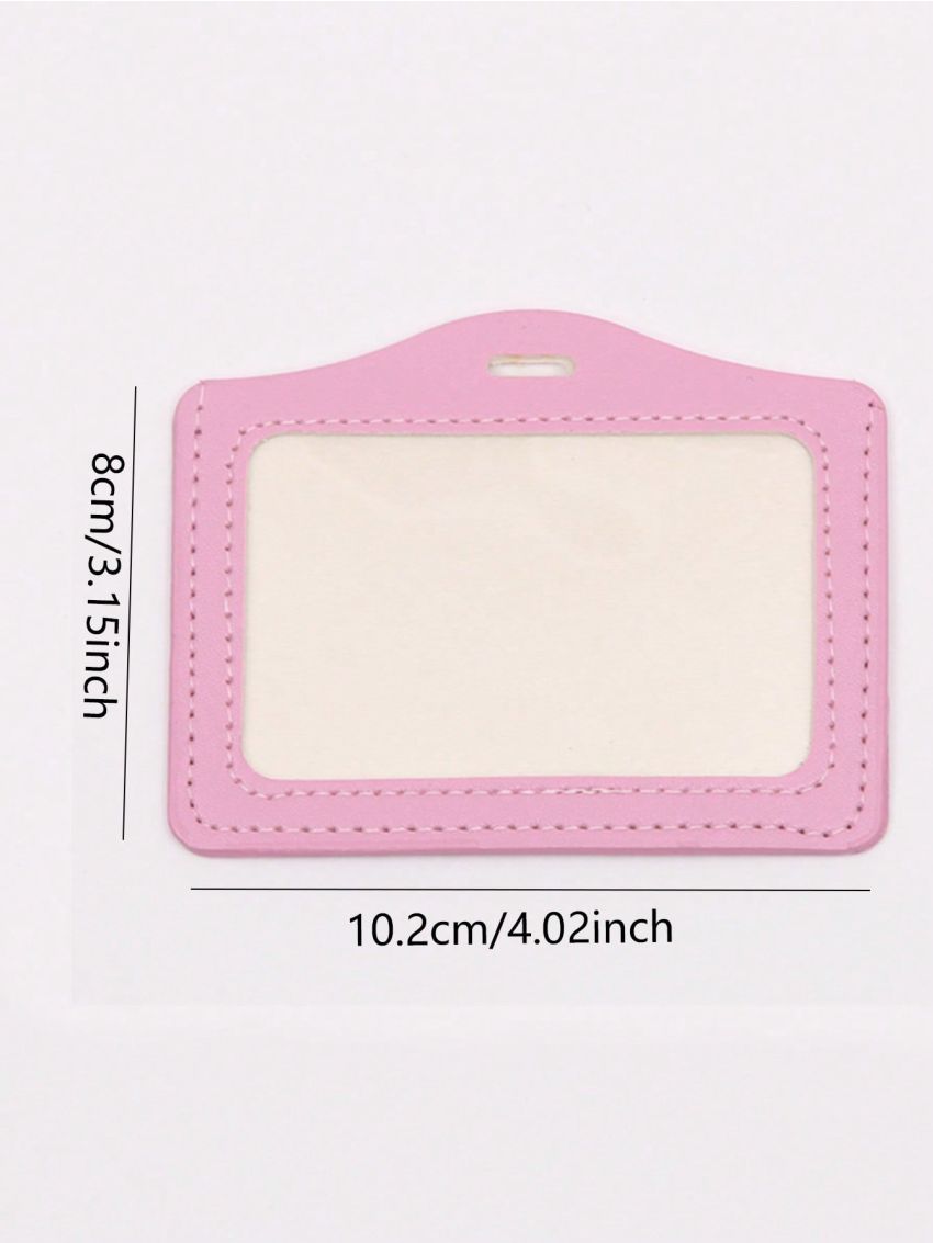 Pu Card Holder Identity Tag Badge Employee's Pass Work Card