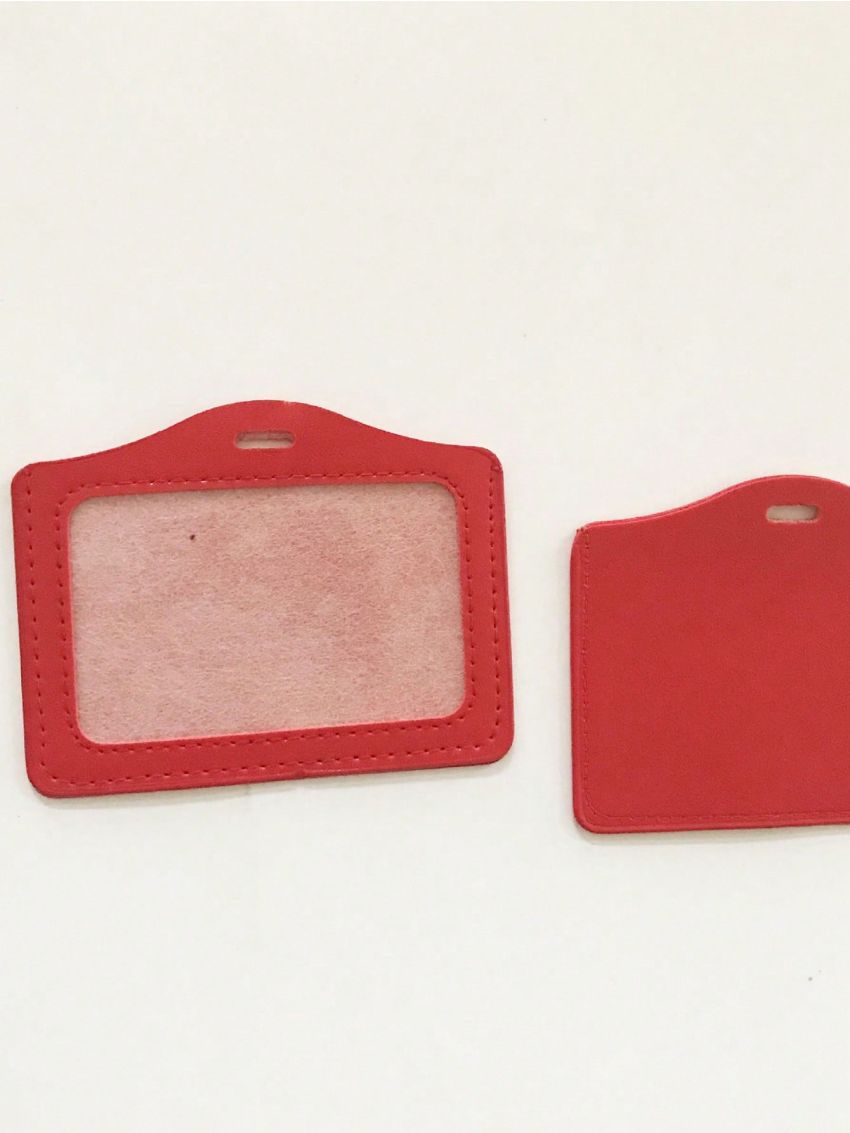 Pu Card Holder Identity Tag Badge Employee's Pass Work Card