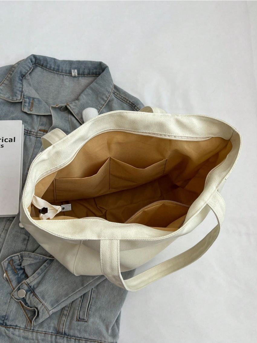 Medium Square Bag Double Handle Canvas