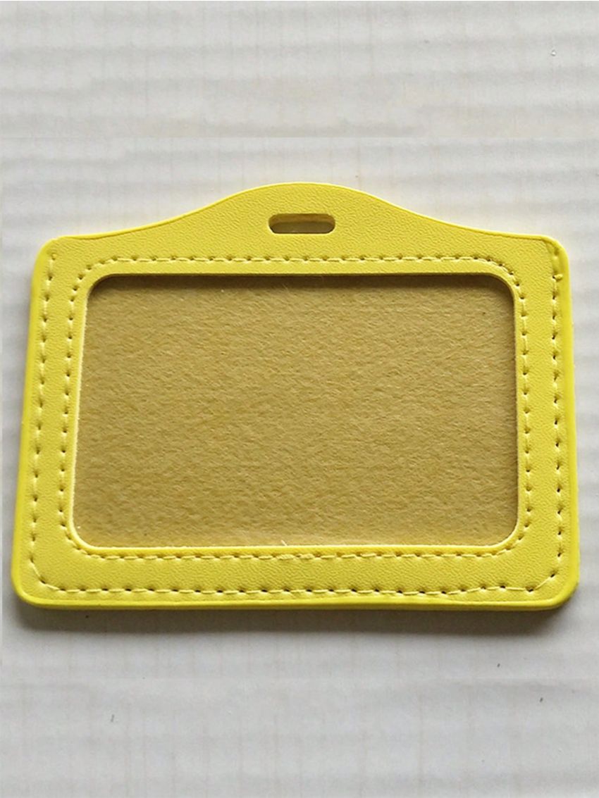 Pu Card Holder Identity Tag Badge Employee's Pass Work Card
