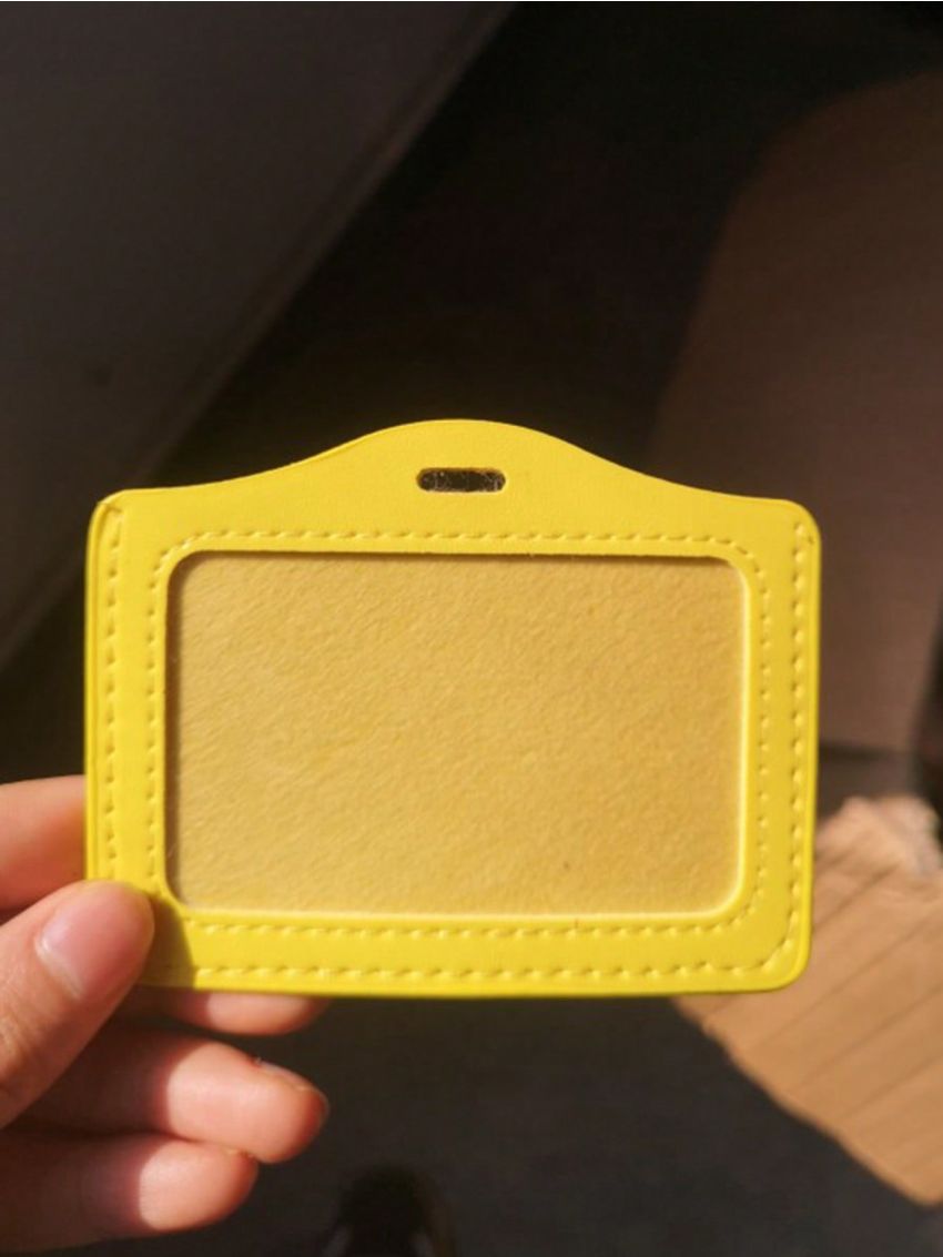 Pu Card Holder Identity Tag Badge Employee's Pass Work Card