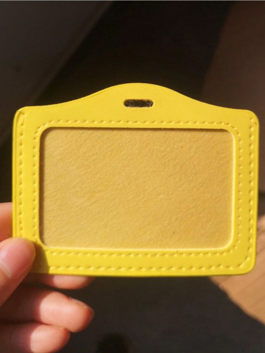 Pu Card Holder Identity Tag Badge Employee's Pass Work Card