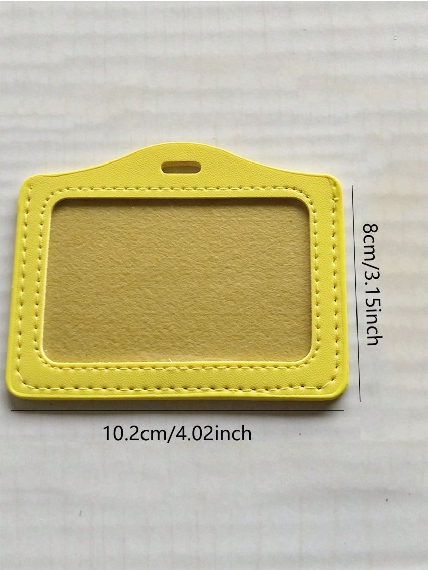 Pu Card Holder Identity Tag Badge Employee's Pass Work Card