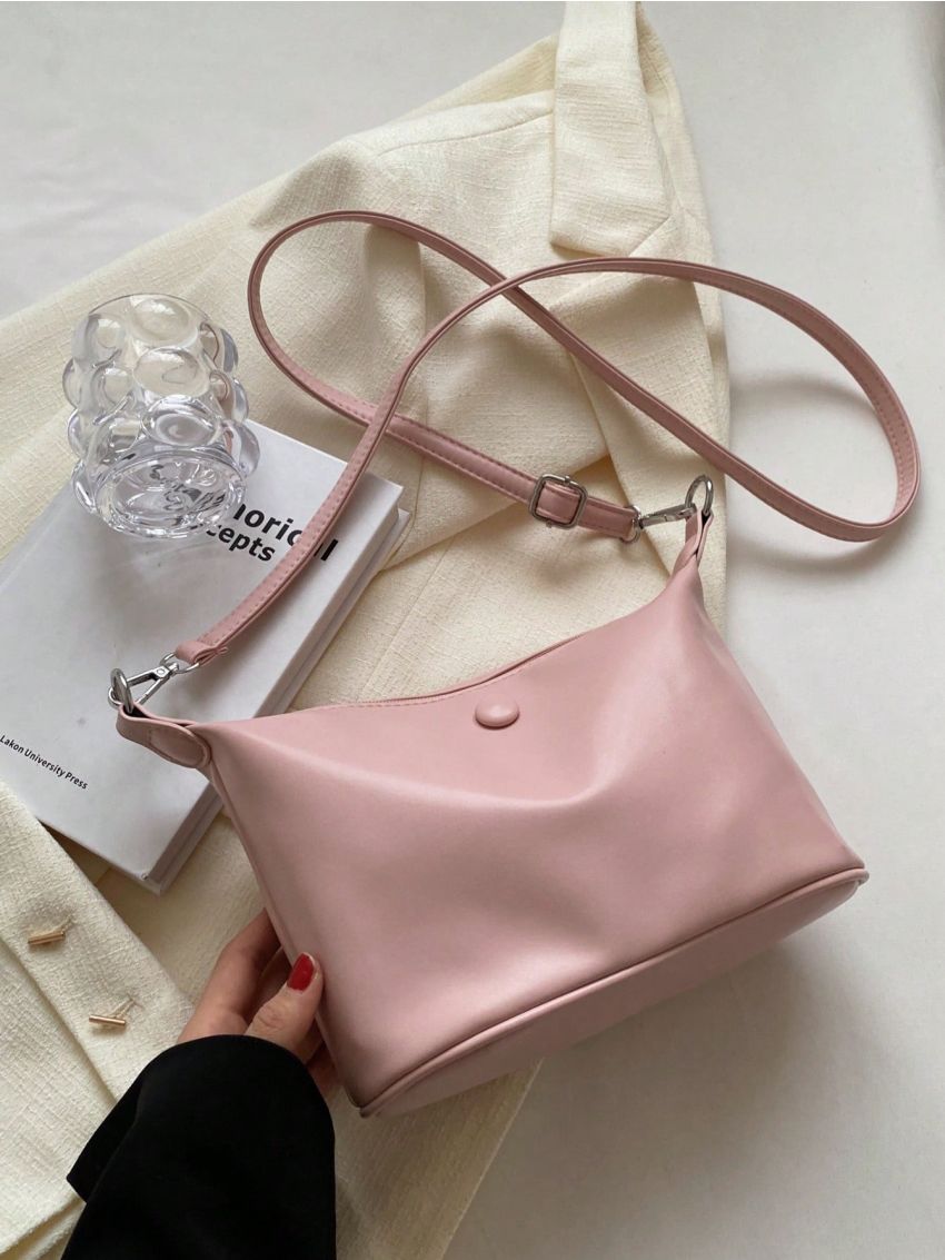 Small Hobo Bag Solid Color