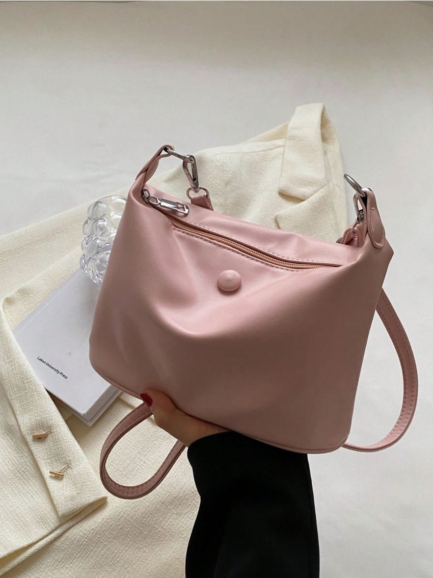 Small Hobo Bag Solid Color