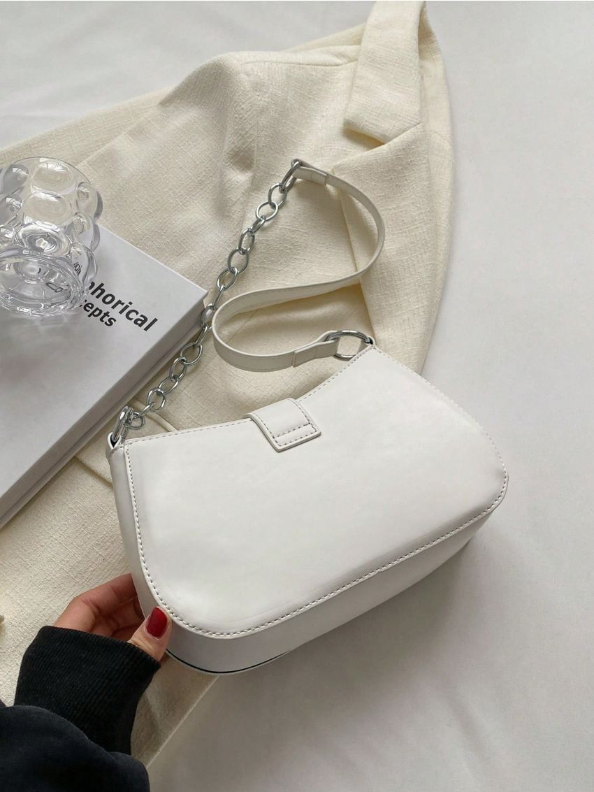 Geometric Graphic Baguette Bag Fashion