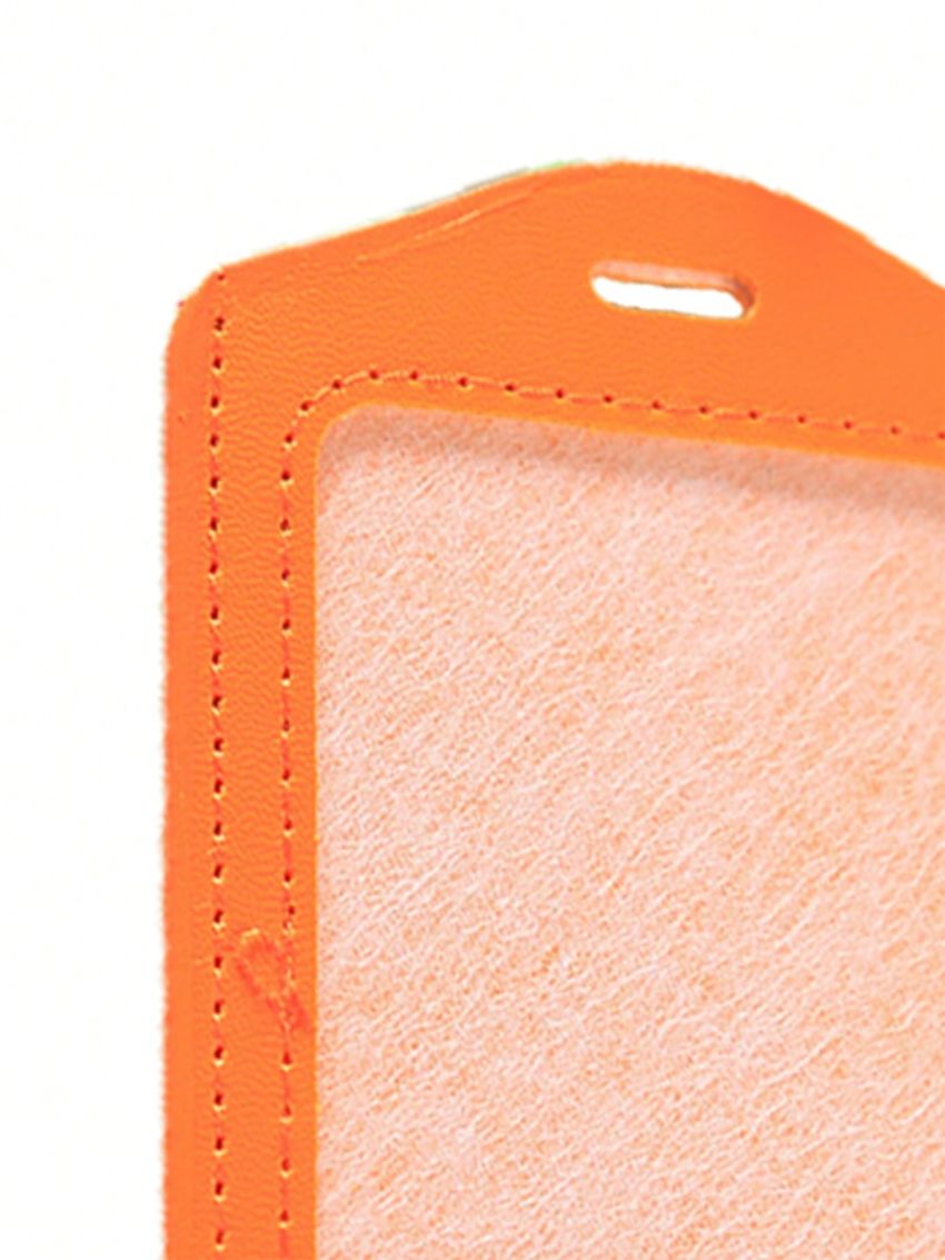 Pu Badge Holder With Retractable Badge Reel Set Identity Tag Badge Employee's Pass Work Card