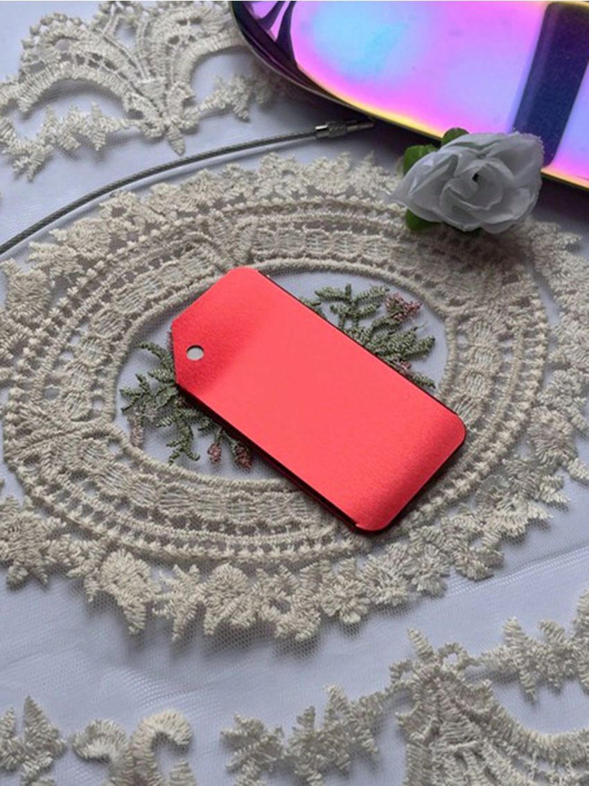 Orange Luggage Tag Name Tag Suitcase Address Label Holder Travel Accessories