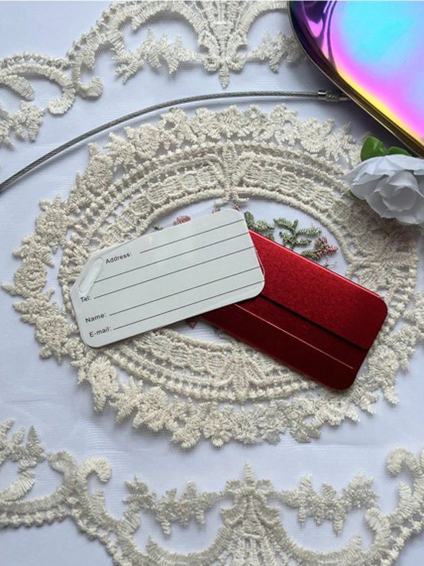 Orange Luggage Tag Name Tag Suitcase Address Label Holder Travel Accessories