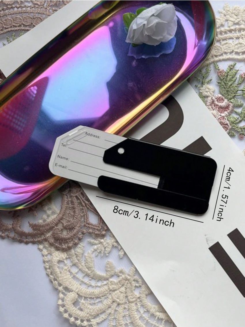 Orange Luggage Tag Name Tag Suitcase Address Label Holder Travel Accessories