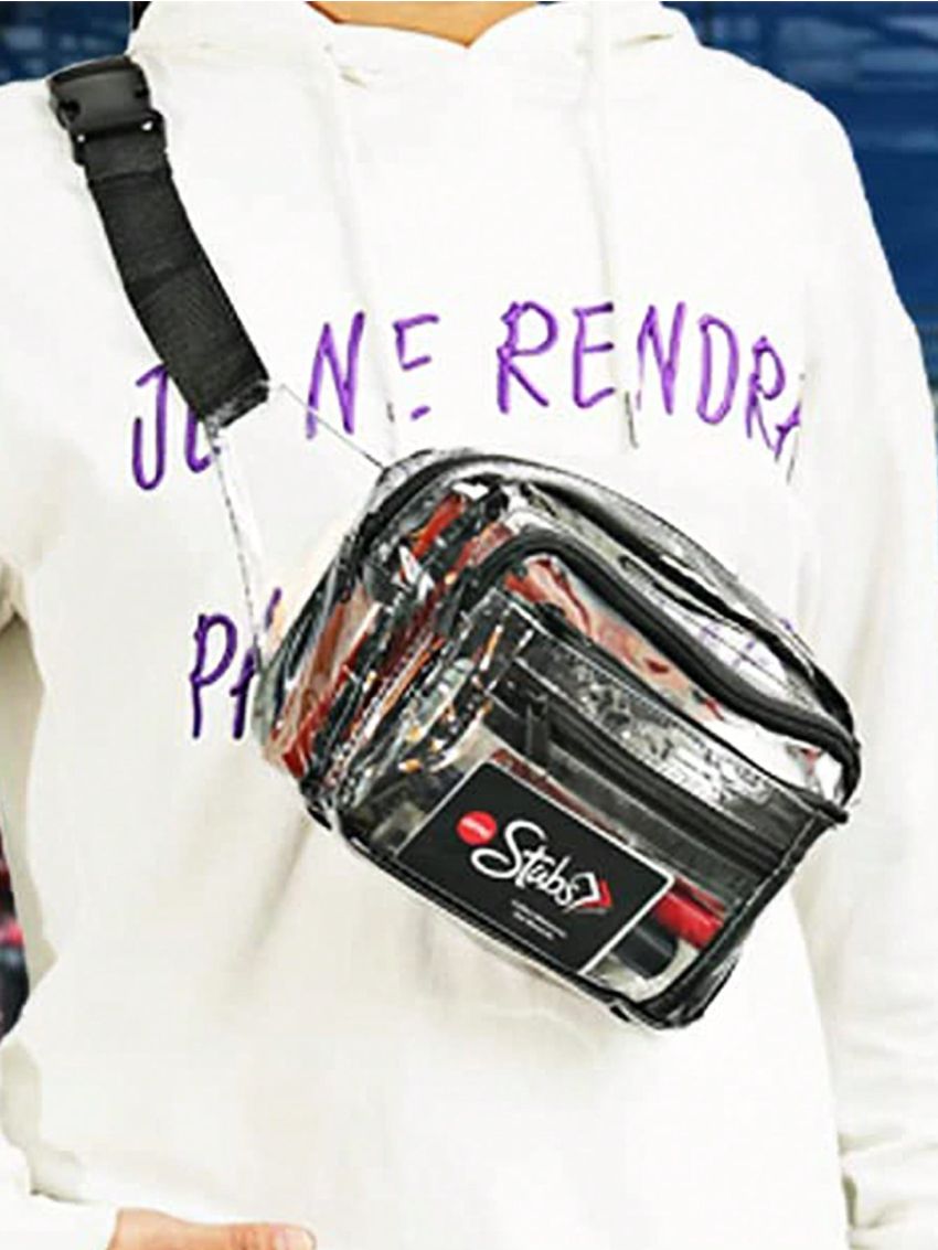 Small Clear Fanny Pack, Clear Bag With Adjustable Strap Stadium Approved, Waist Bag For Women Or Men, Fit For Events, Games And Concerts