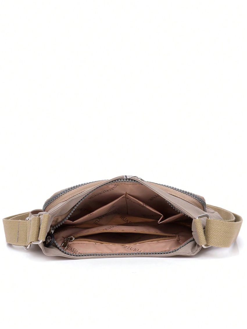 Medium Hobo Bag Blue Pocket Front Adjustable Strap For Daily