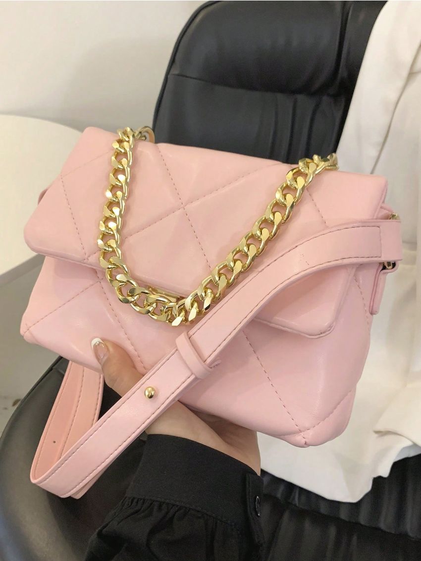 Small Flap Square Bag Quilted Pattern