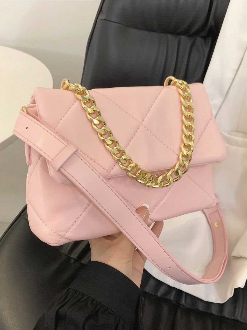 Small Flap Square Bag Quilted Pattern