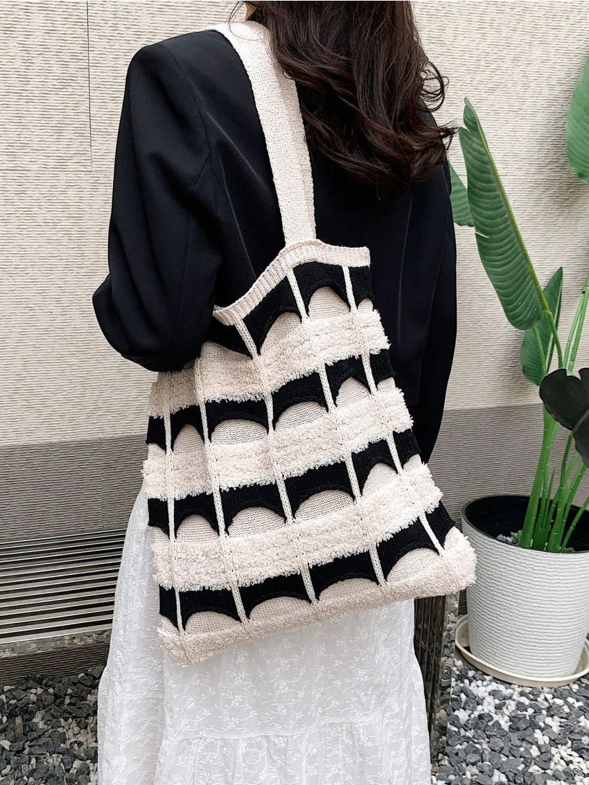 Medium Crochet Bag Color Block