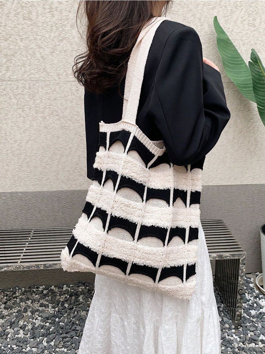 Medium Crochet Bag Color Block