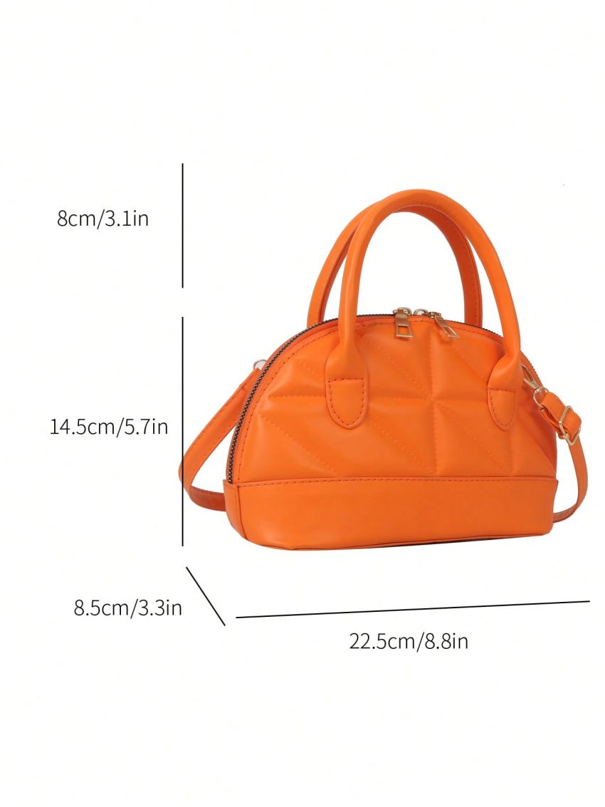 Small Dome Bag Double Handle Quilted