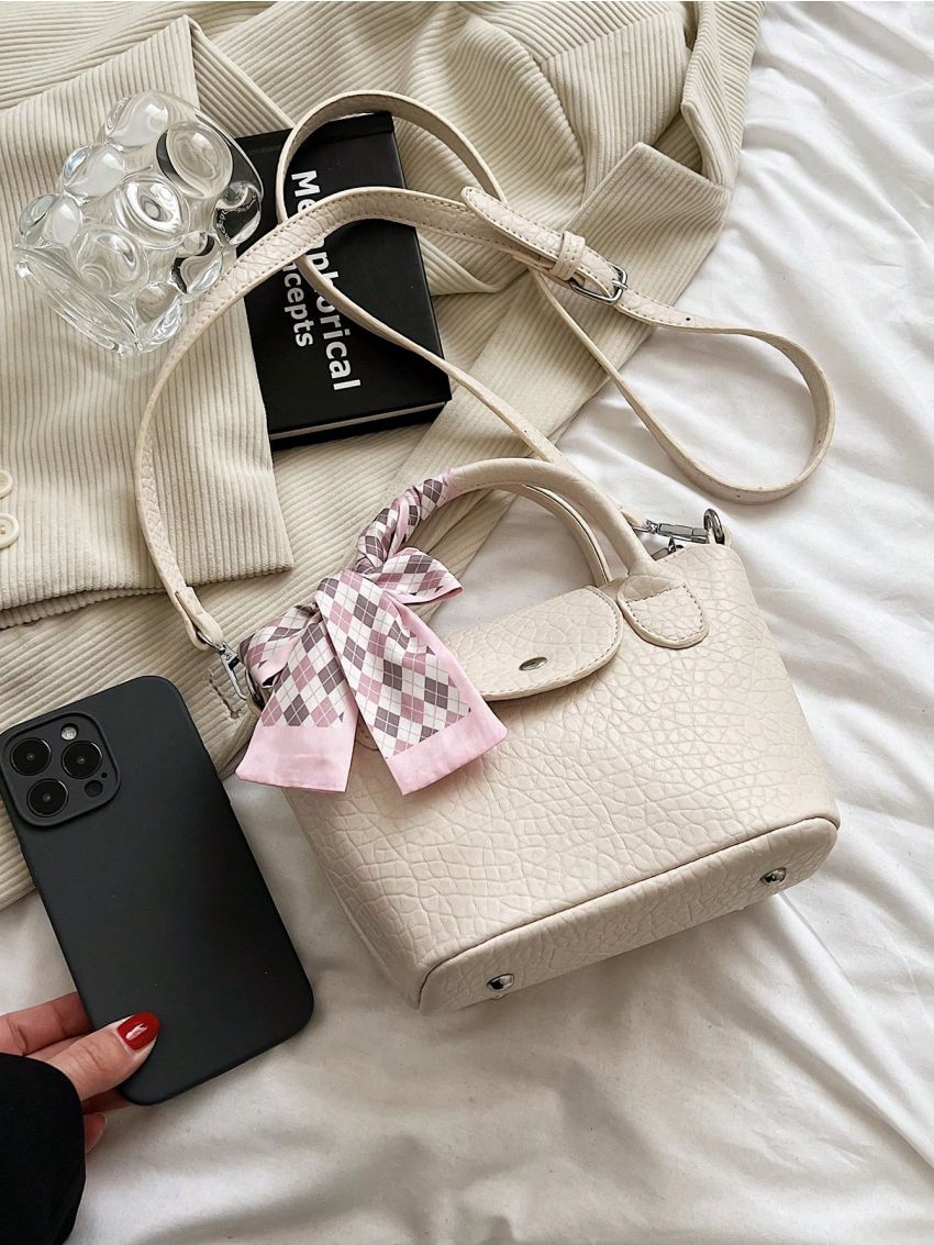 Twilly Scarf Decor Square Bag Small Double Handle