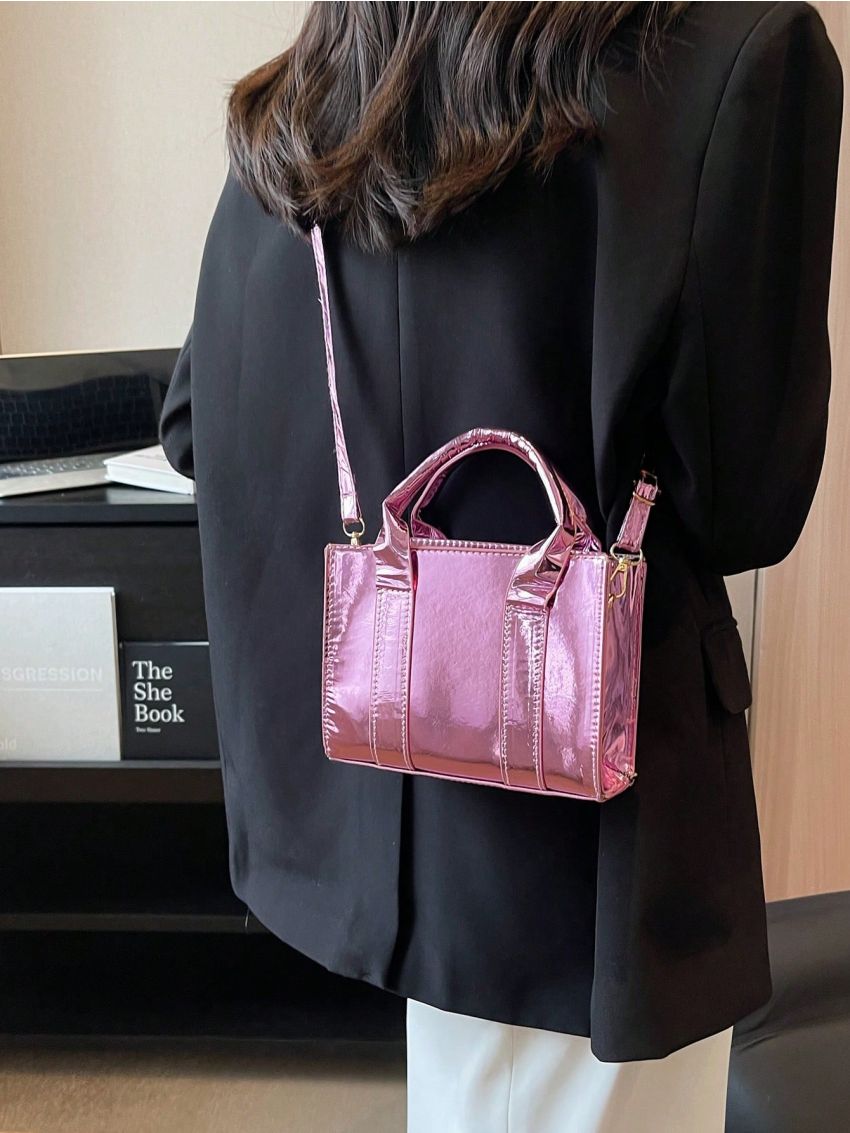 Minimalist Square Bag Mini Double Handle Funky