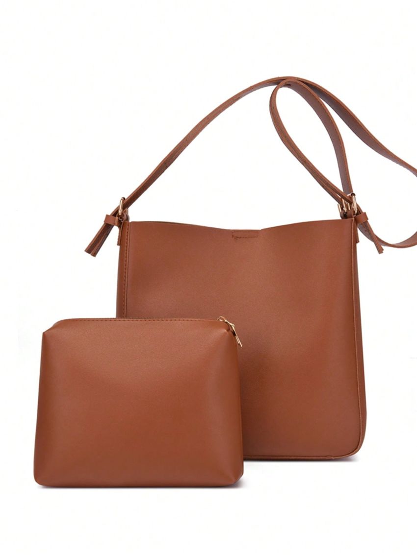 Minimalist Square Bag With Inner Pouch