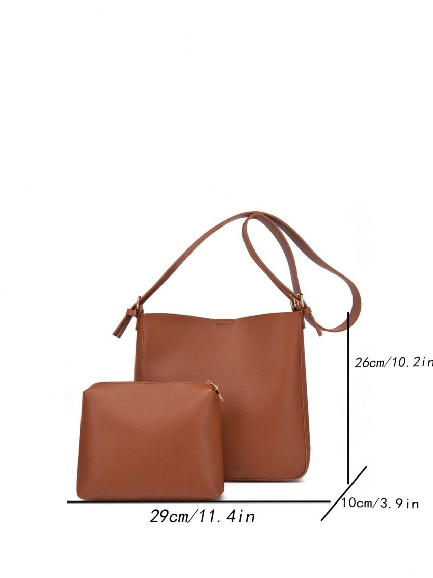 Minimalist Square Bag With Inner Pouch