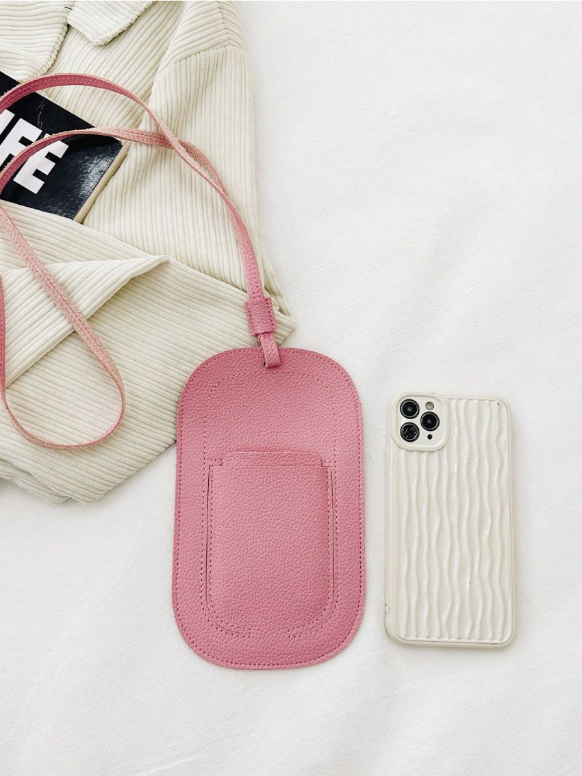 Slim Classic Card Holder Litchi Embossed For Daily