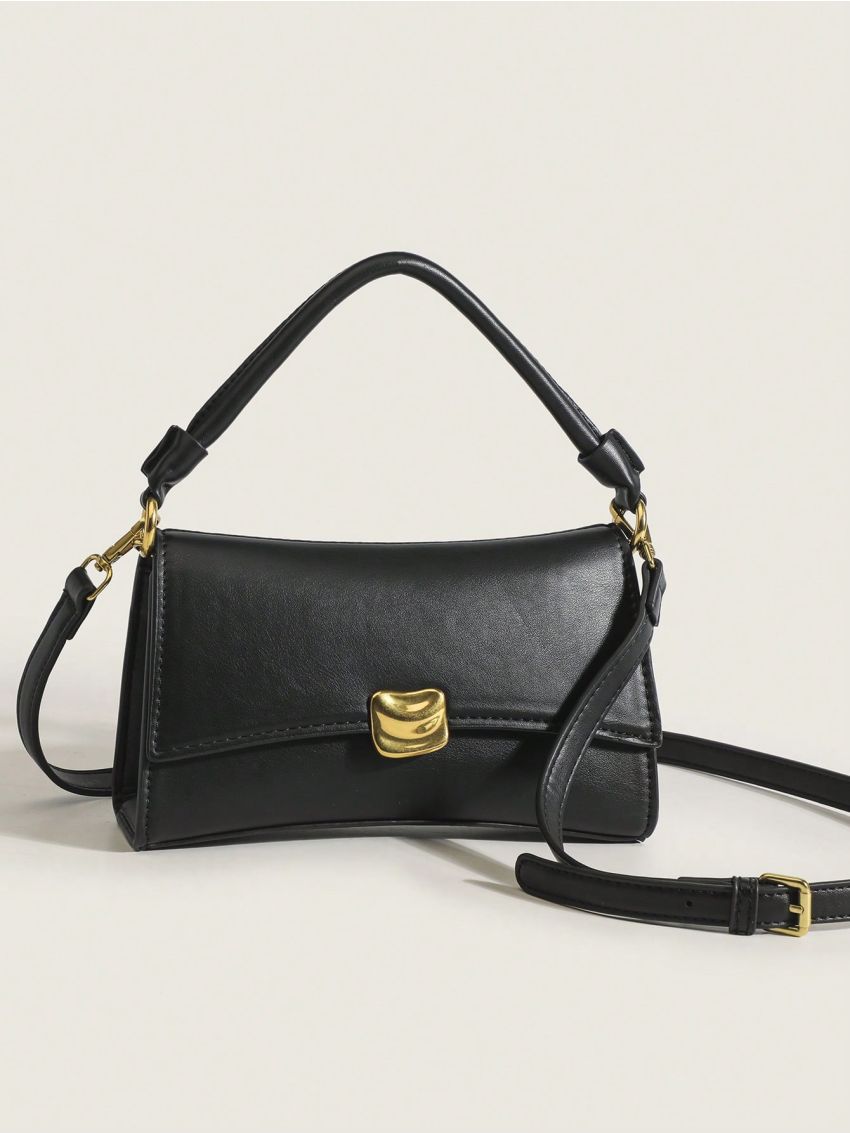 PU Baguette Bag Black Magnet