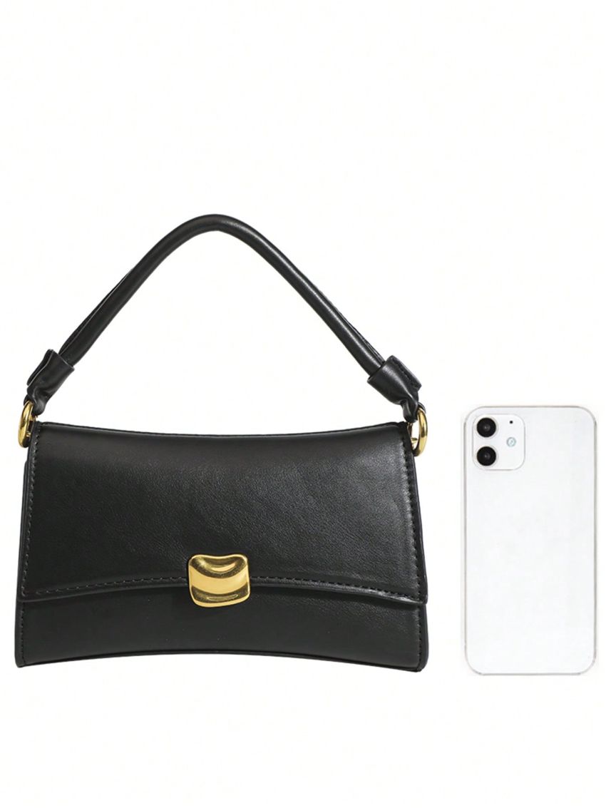 PU Baguette Bag Black Magnet