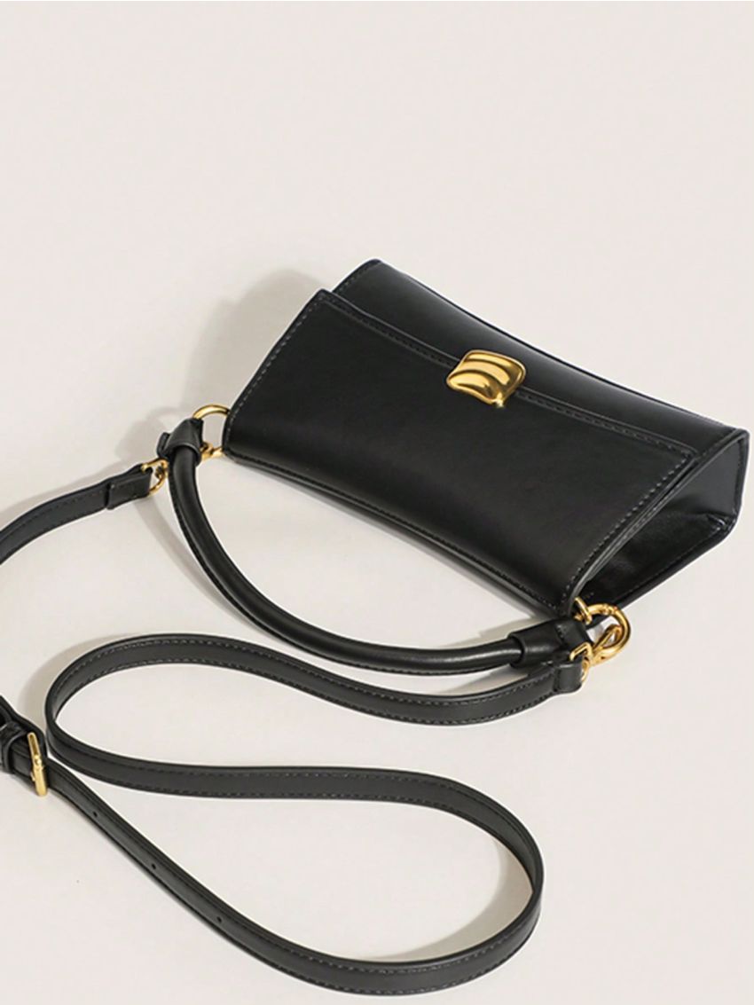 PU Baguette Bag Black Magnet