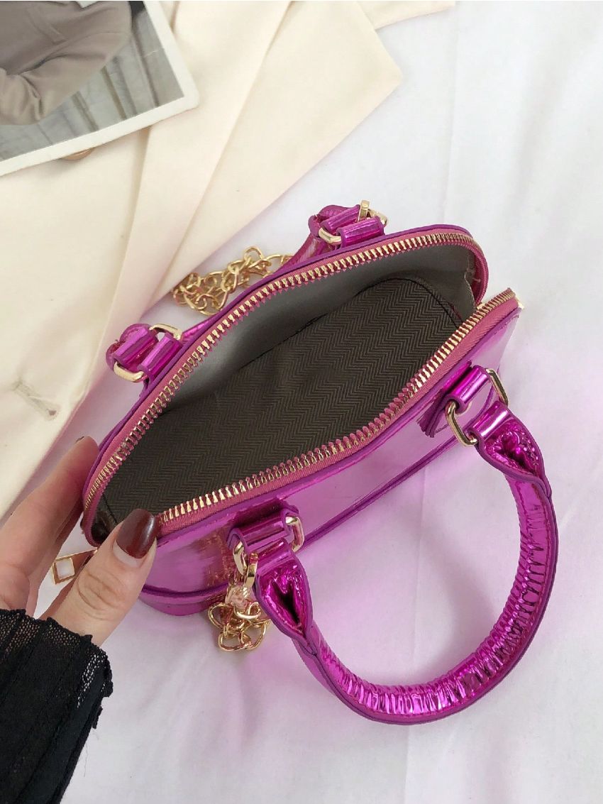 Small Dome Bag Metallic Funky