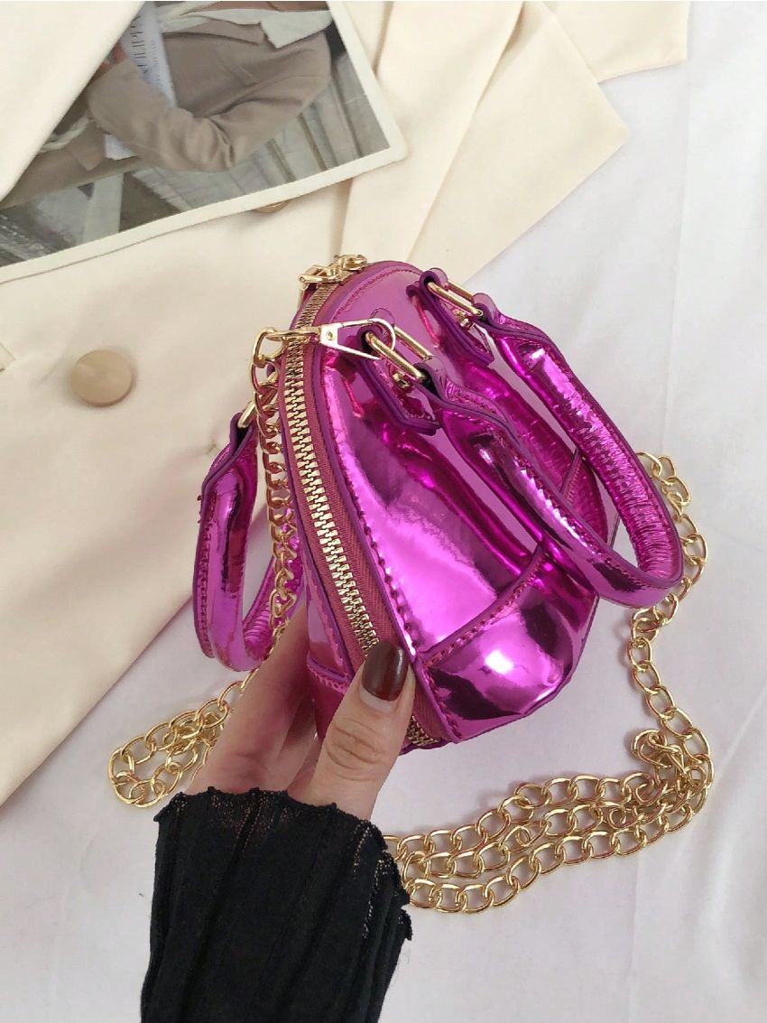 Small Dome Bag Metallic Funky