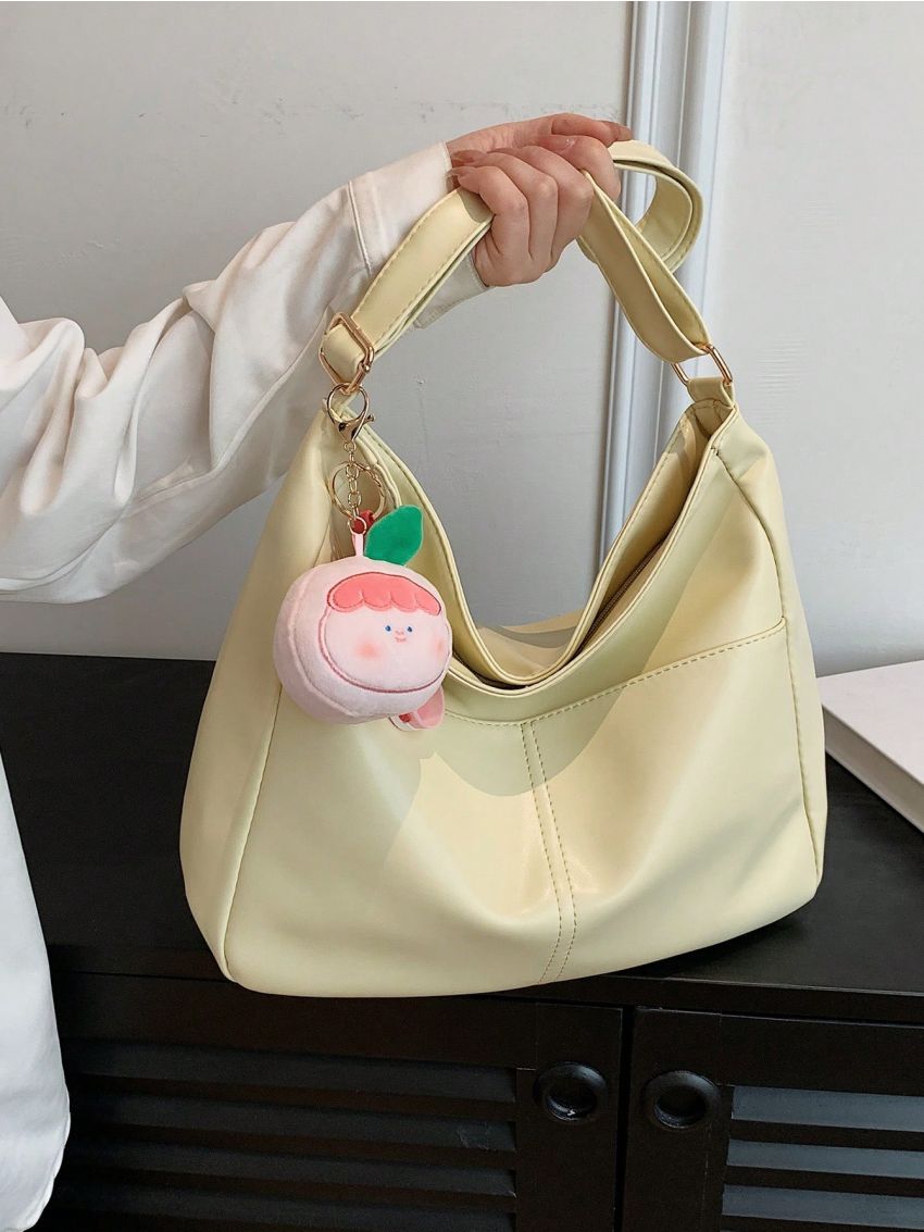 Minimalist Hobo Bag Medium With Bag Charm