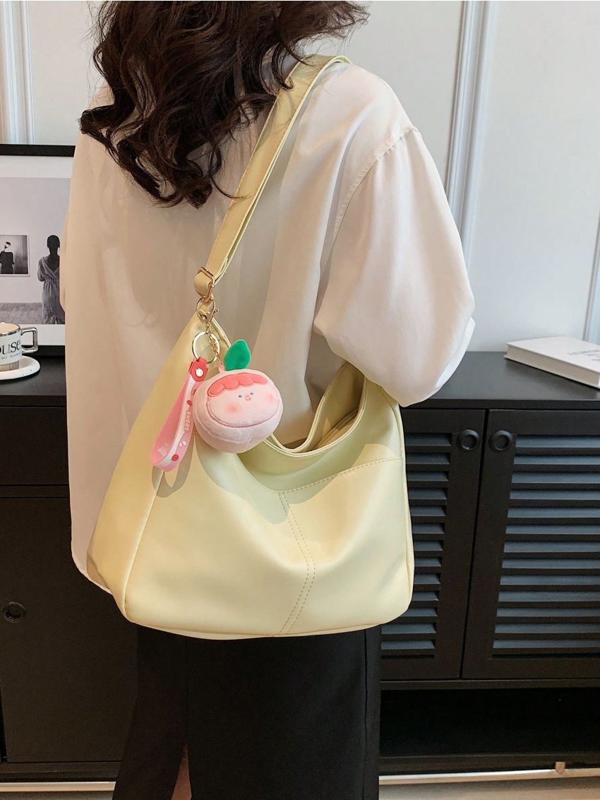 Minimalist Hobo Bag Medium With Bag Charm