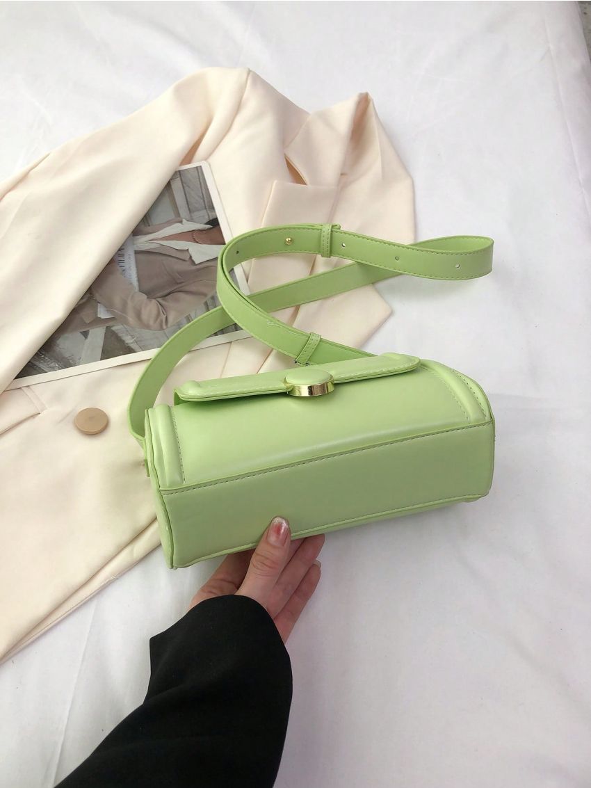 Minimalist Bucket Bag Small Flap