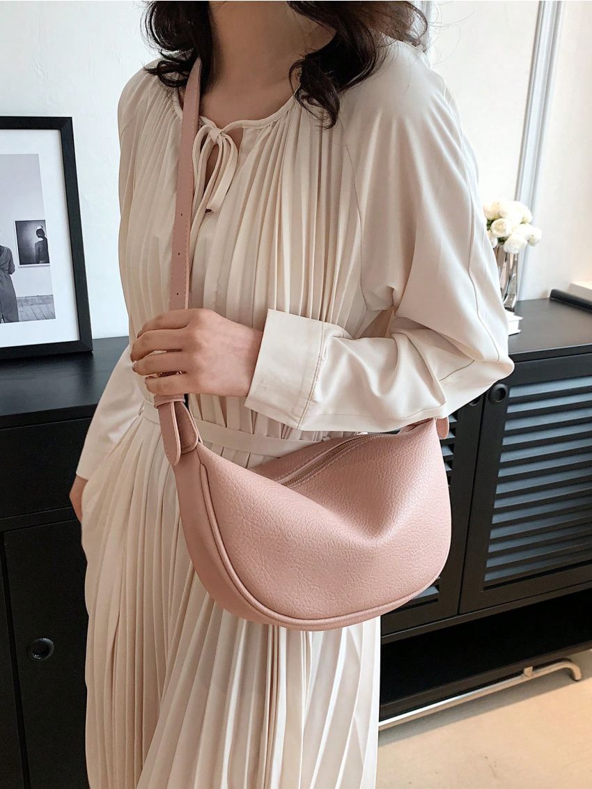 Minimalist Hobo Bag Medium Zipper